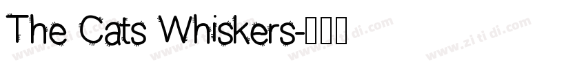 The Cats Whiskers字体转换